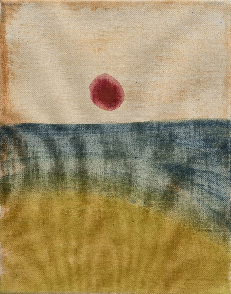 Painting of an abstract sunset Biodynamic Psychotherapy